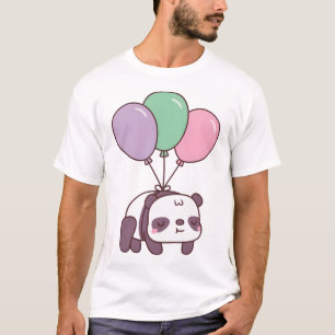 Camiseta Pequeño Panda y globos