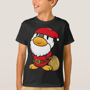 Camiseta Pequeño pato de Santa Claus para Navidades