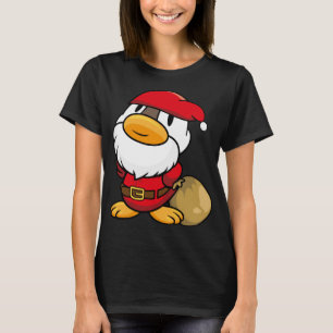 Camiseta Pequeño pato de Santa Claus para Navidades