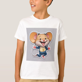 Camiseta Pequeño pegatina del ratón