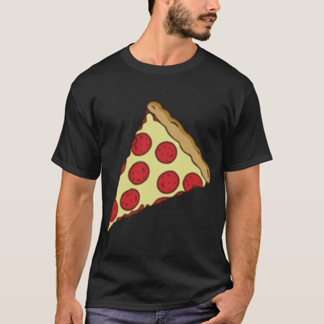 Camiseta Pequeño Pepperoni Pizza Slice (Anverso)