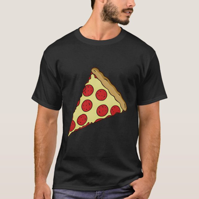 Camiseta Pequeño Pepperoni Pizza Slice (Anverso)