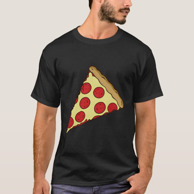 Camiseta Pequeño Pepperoni Pizza Slice (Anverso)