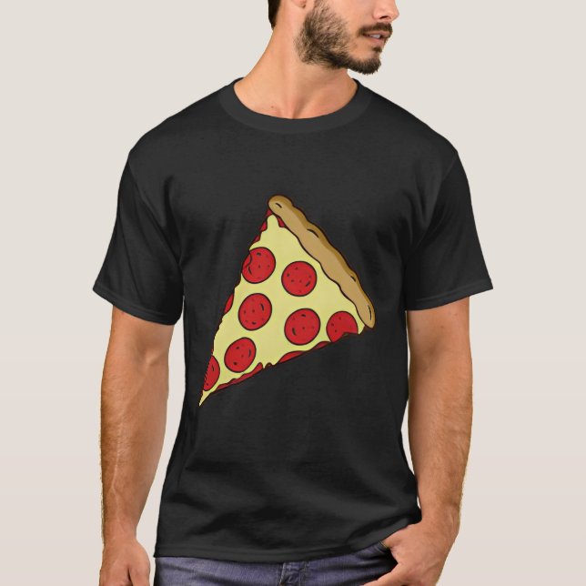 Camiseta Pequeño Pepperoni Pizza Slice (Anverso)
