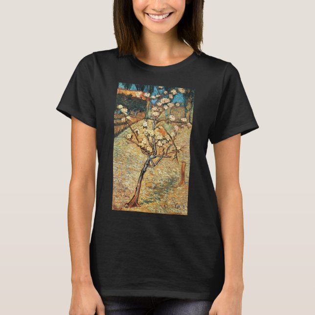 Camiseta Pequeño peral en flor de Vincent van Gogh (Anverso)