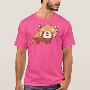 Camiseta Pequeño perro panda rojo