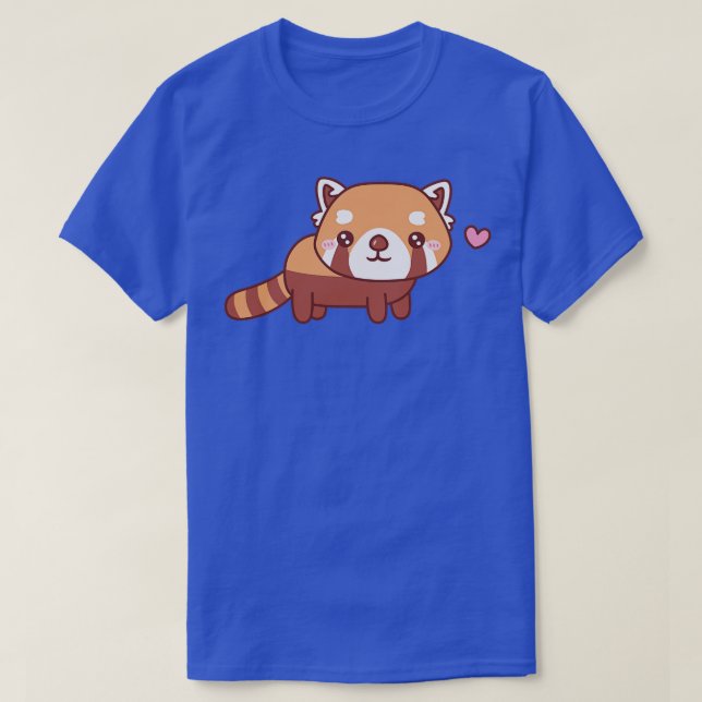 Camiseta Pequeño perro panda rojo (Diseño del anverso)