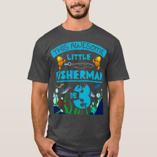 Camiseta Pequeño Pescador Ahora Tiene 3 Par De Cumpleaños M