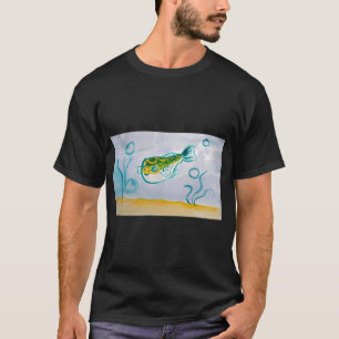Camiseta Pequeño pez globo en forma de 8
