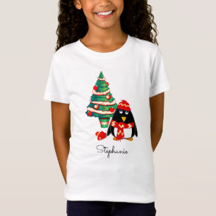 Camiseta Pequeño pingüino   Navidades de nombres personaliz