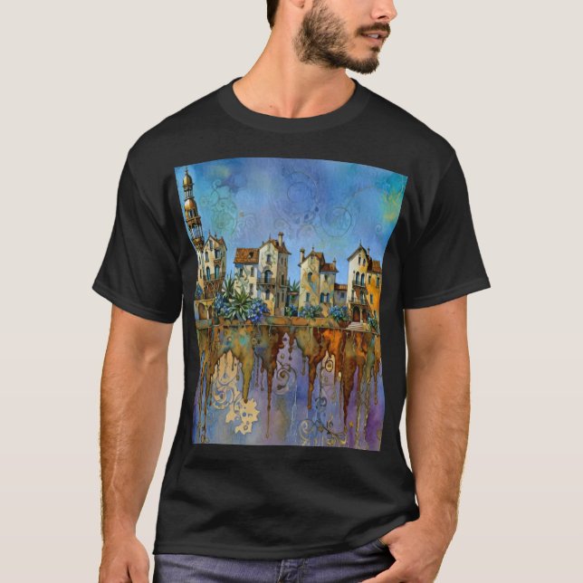 Camiseta pequeño pueblo divertido (Anverso)