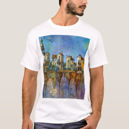 Camiseta pequeño pueblo divertido