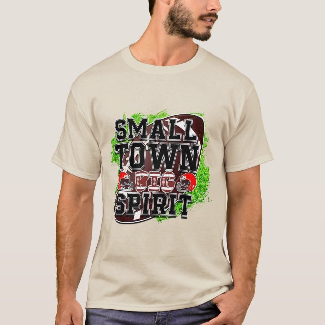 Camiseta Pequeño Pueblo Gran Espíritu, Fútbol y Casco (Anverso)