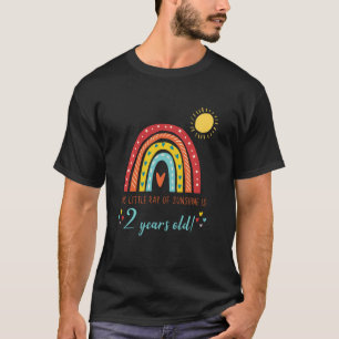 Camiseta Pequeño rayo de sol 2do cumpleaños Fiesta Fam
