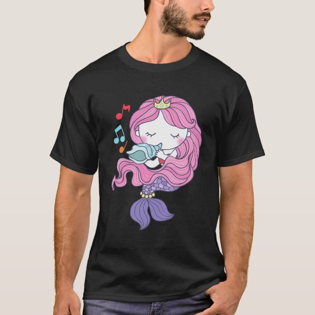 Camiseta Pequeño Regalo De Día de la Madre De Sirena Para A (Anverso)