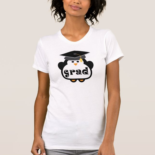 Camiseta Pequeño regalo de la graduación del pingüino del (Anverso)