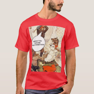 Camiseta Pequeño salvador de Hoodx27s de Rojo