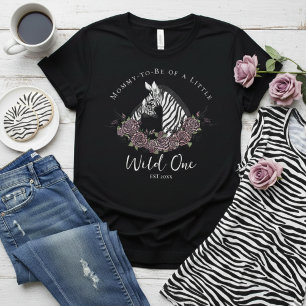 Camiseta Pequeño Salvaje Safari de Cebra Shower para la fut