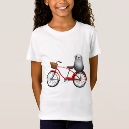 Camiseta Pequeño sello personalizado en una bicicleta