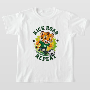 Camiseta 🏆 Pequeño Tigre Héroe del Fútbol Número 9 ⚽