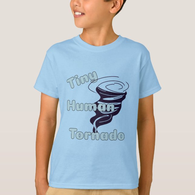 Camiseta Pequeño Tornado Humano (Anverso)