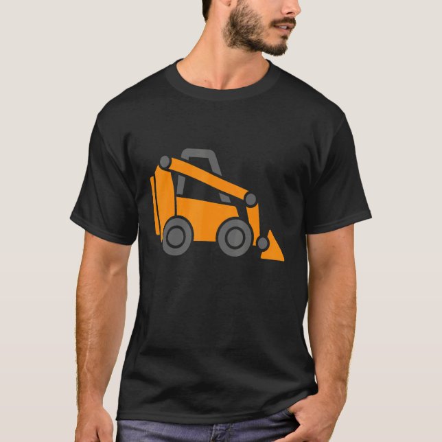 Camiseta Pequeño Trabajador Construcción Tramo de Cargador  (Anverso)