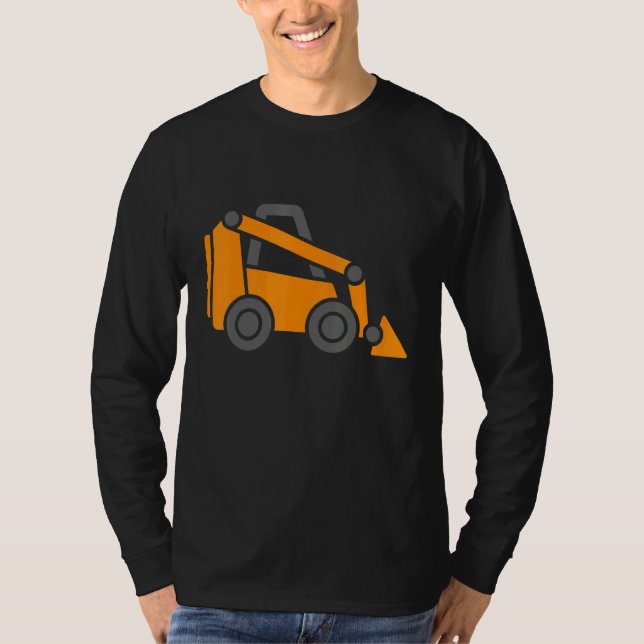 Camiseta Pequeño Trabajador Construcción Tramo de Cargador  (Anverso)
