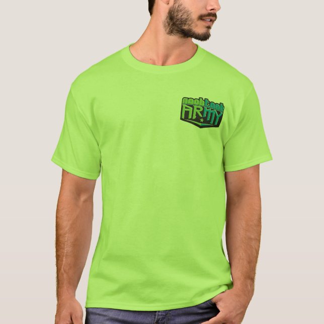 Camiseta Pequeño verde del logotipo de NTA (Anverso)