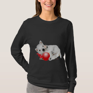 Camiseta Pequeño Westie con Adorno