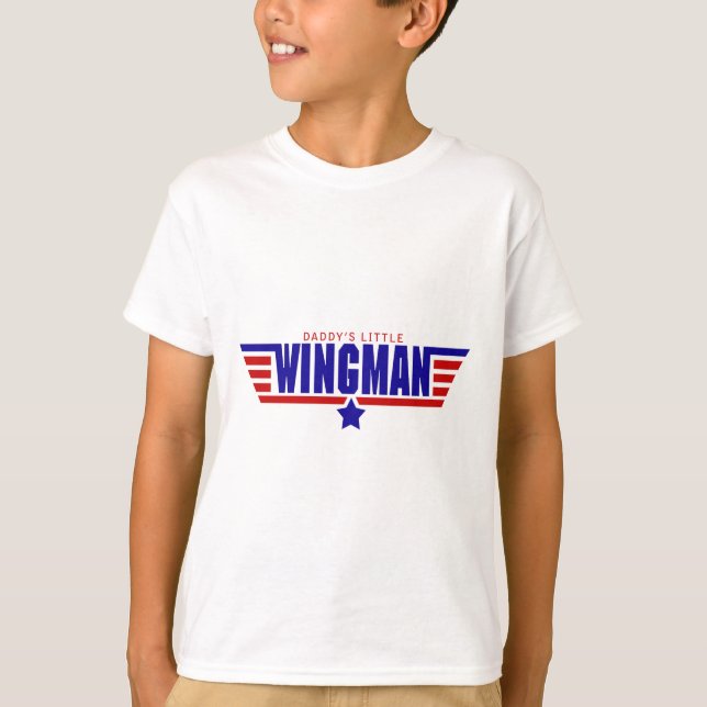 Camiseta Pequeño Wingman de Daddys (Anverso)