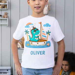 Camiseta Pequeño y bonito capitán de barco náutico