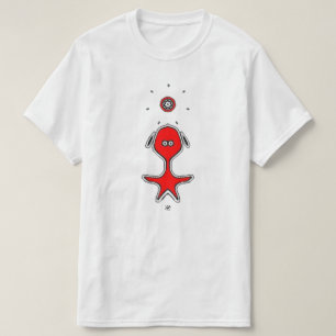 Camiseta Pequeño y extraño (rojo)