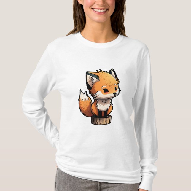 Camiseta Pequeño y Tierno Zorro (Anverso)