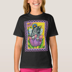 Camiseta PEQUEÑO ZEBO WHIMSYNICKER, CEBRA UNICORNIO Fantasí
