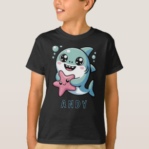 Camiseta Pequeños amigos de tiburones y peces estelares de