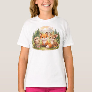 Camiseta Pequeños Amigos del Bosque: Una Aventura de un Zor