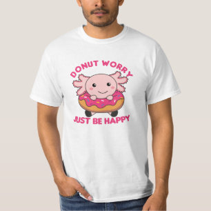 Camiseta Pequeños Animales Graciosos De Axolotl En Rosa Don