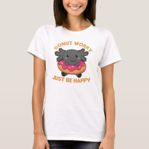 Camiseta Pequeños Animales Graciosos De Axolotl En Rosa Don