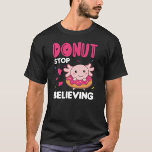 Camiseta Pequeños Animales Graciosos De Axolotl En Rosa Don