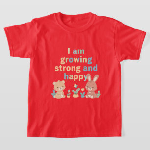 Camiseta Pequeños Aprendices Felices Mensaje de Crecimiento