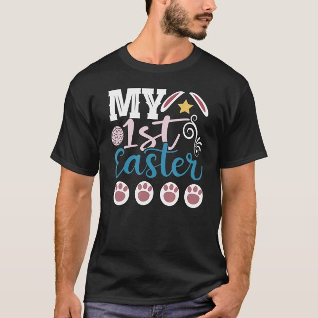 Camiseta Pequeños Chicas de conejitos de Pascua (Anverso)