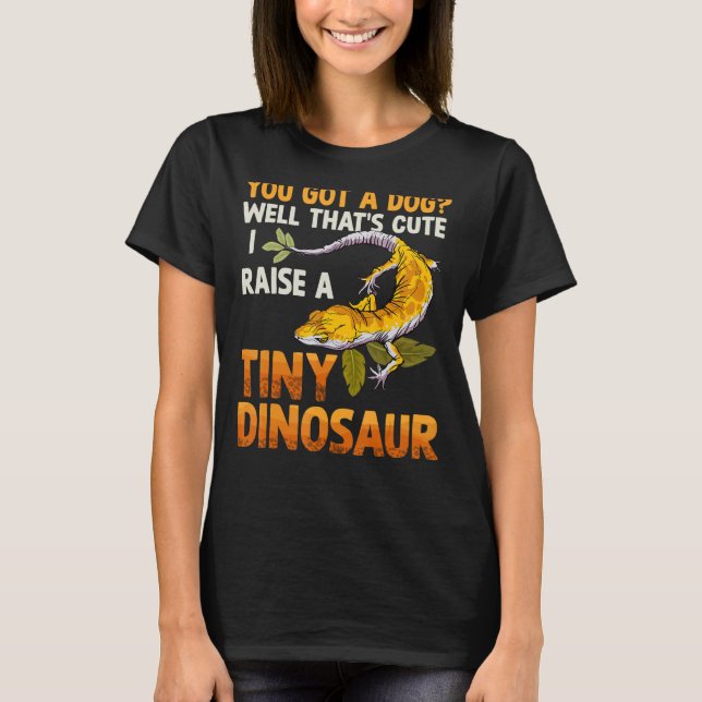 Camiseta Pequeños dinosaurios Cute Lizard Reptile Gecko Niñ (Anverso)