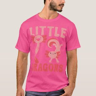 Camiseta Pequeños Dragones Graciosos Axolotes Jugando Salam