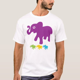 Camiseta Pequeños elefantes retros
