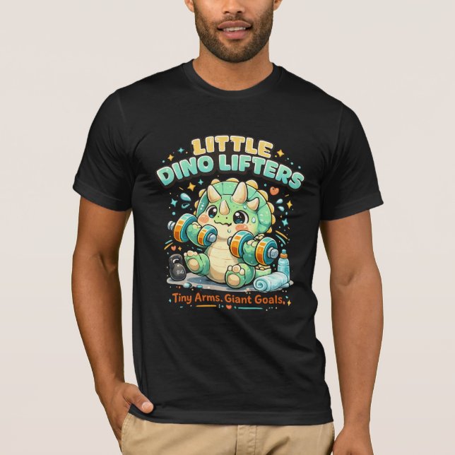 Camiseta Pequeños Elevadores de Dino 8KG | Brazos Pequeños  (Anverso)