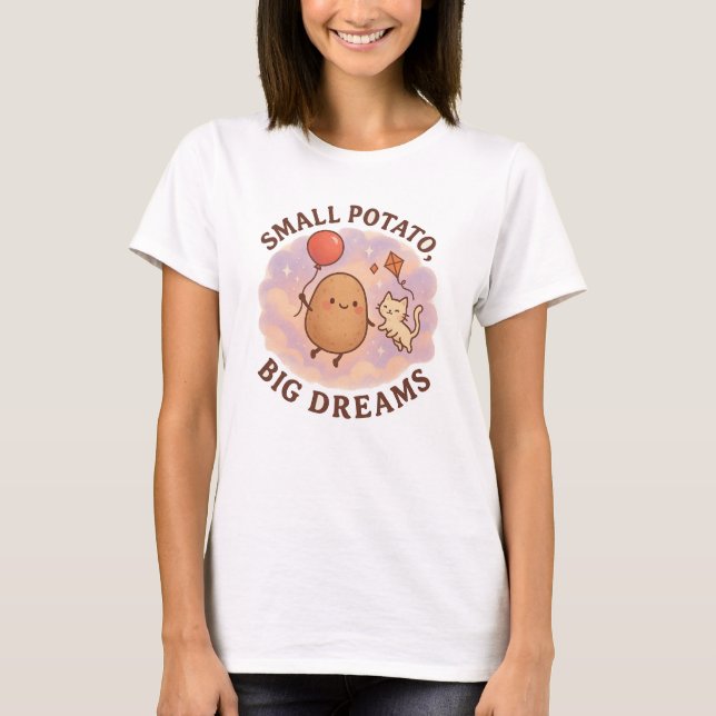Camiseta Pequeños grandes sueños de papa - motivación Cuida (Anverso)