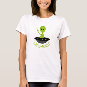 Camiseta Pequeños hombres verdes, comunidad LGM Extraterres
