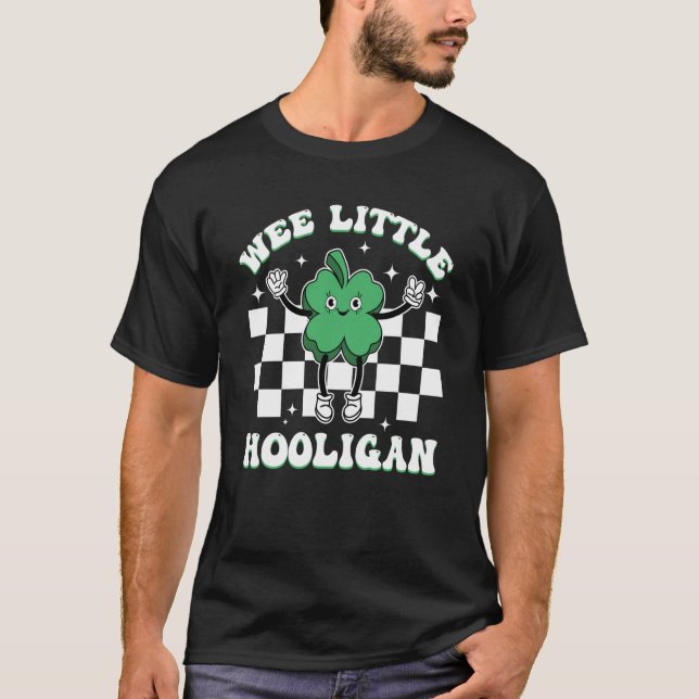 Camiseta Pequeños Hooligan Groovy St Patrick's Day Boys G (Anverso)
