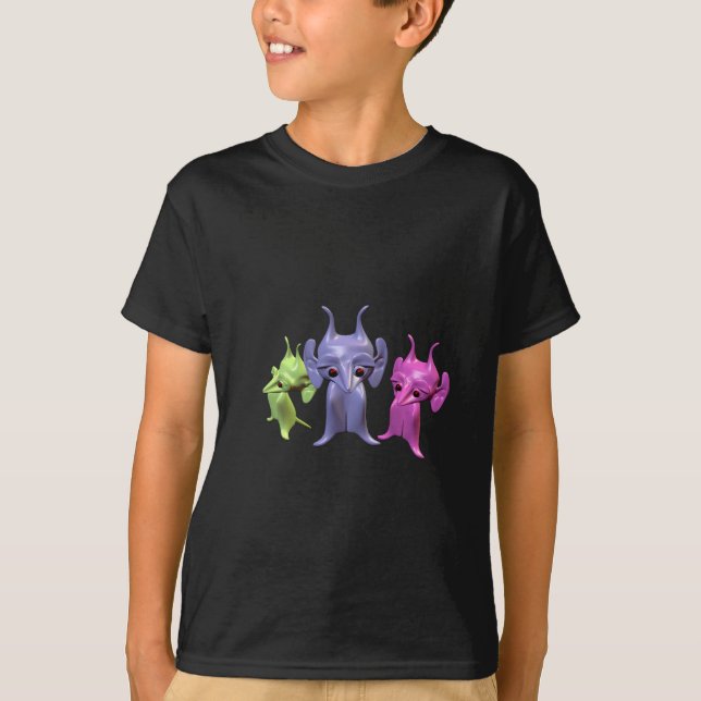 Camiseta Pequeños marcianos (Anverso)