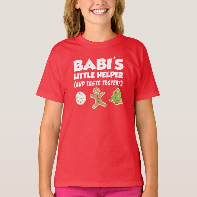 Camiseta Pequeños Navidades auxiliar de Babi coquetean cami (Anverso)
